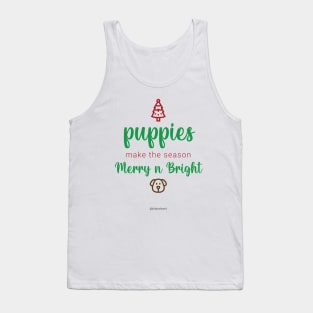 Puppies Make the Season Merry n Bright Tank Top